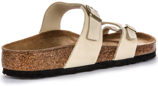 Birkenstock Mayari sandalen van suède leer voor dames in beige
