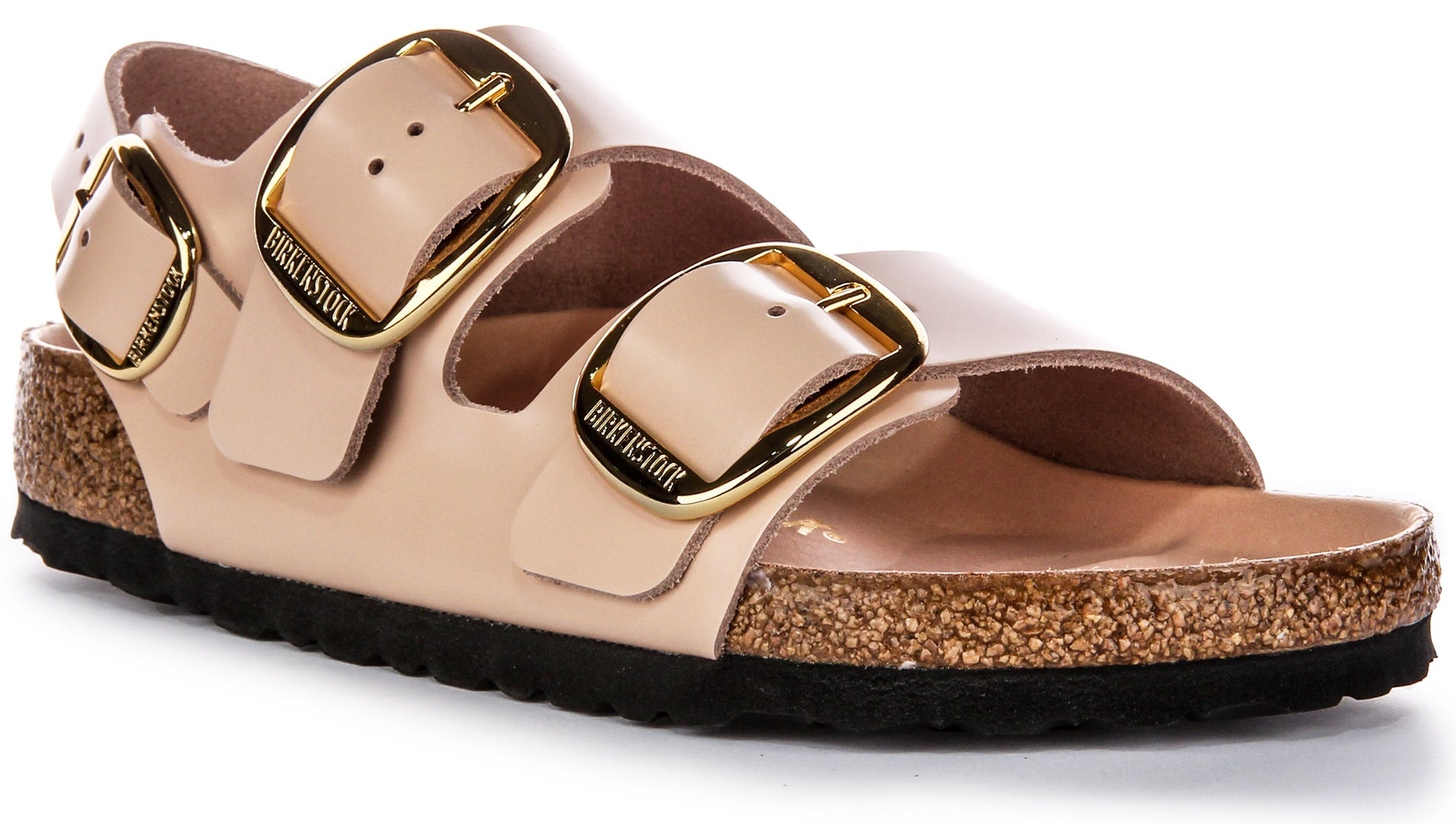 Sandali Birkenstock Milano Big Buck Elegant Pin in pelle beige