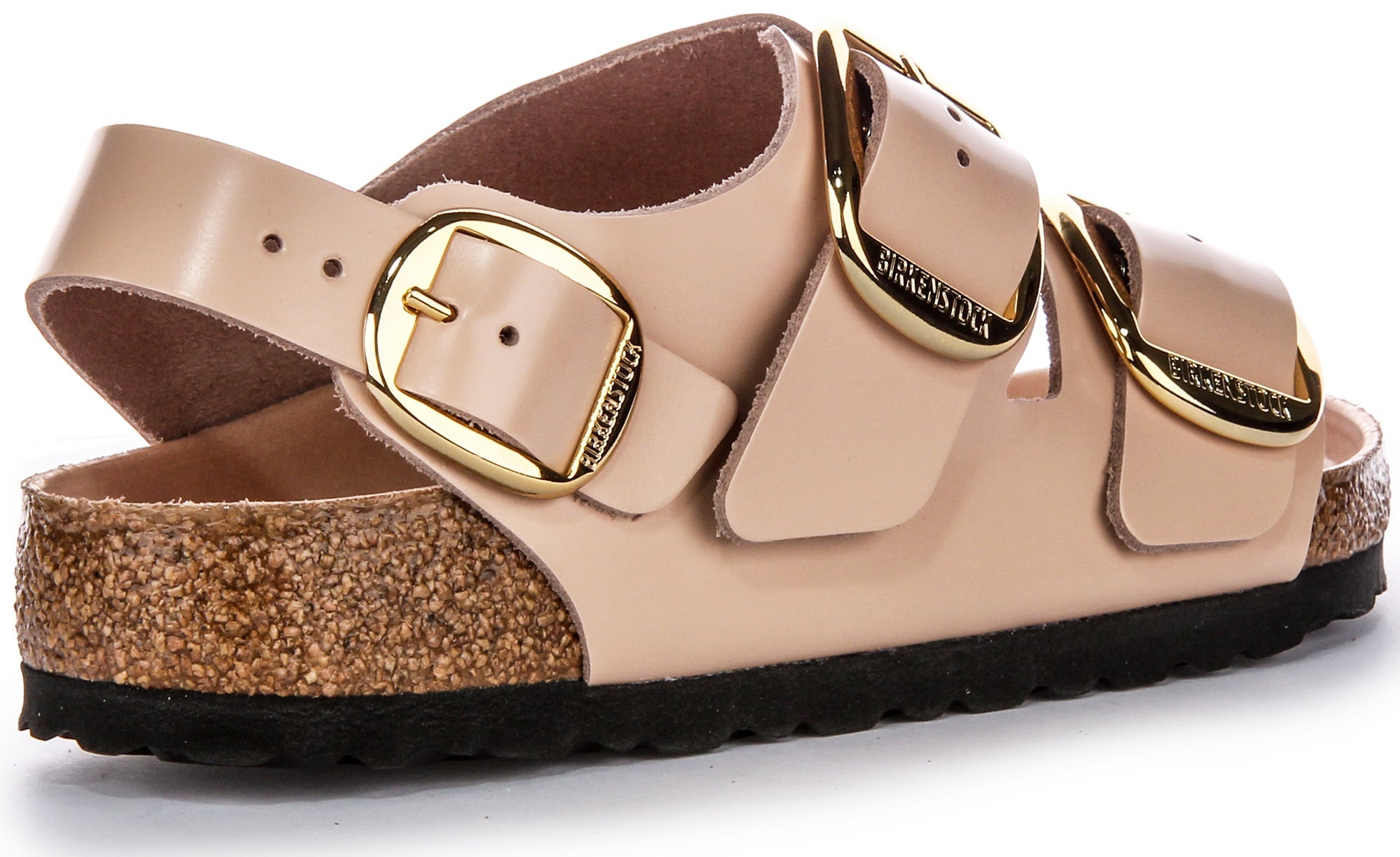 Sandali Birkenstock Milano Big Buck Elegant Pin in pelle beige