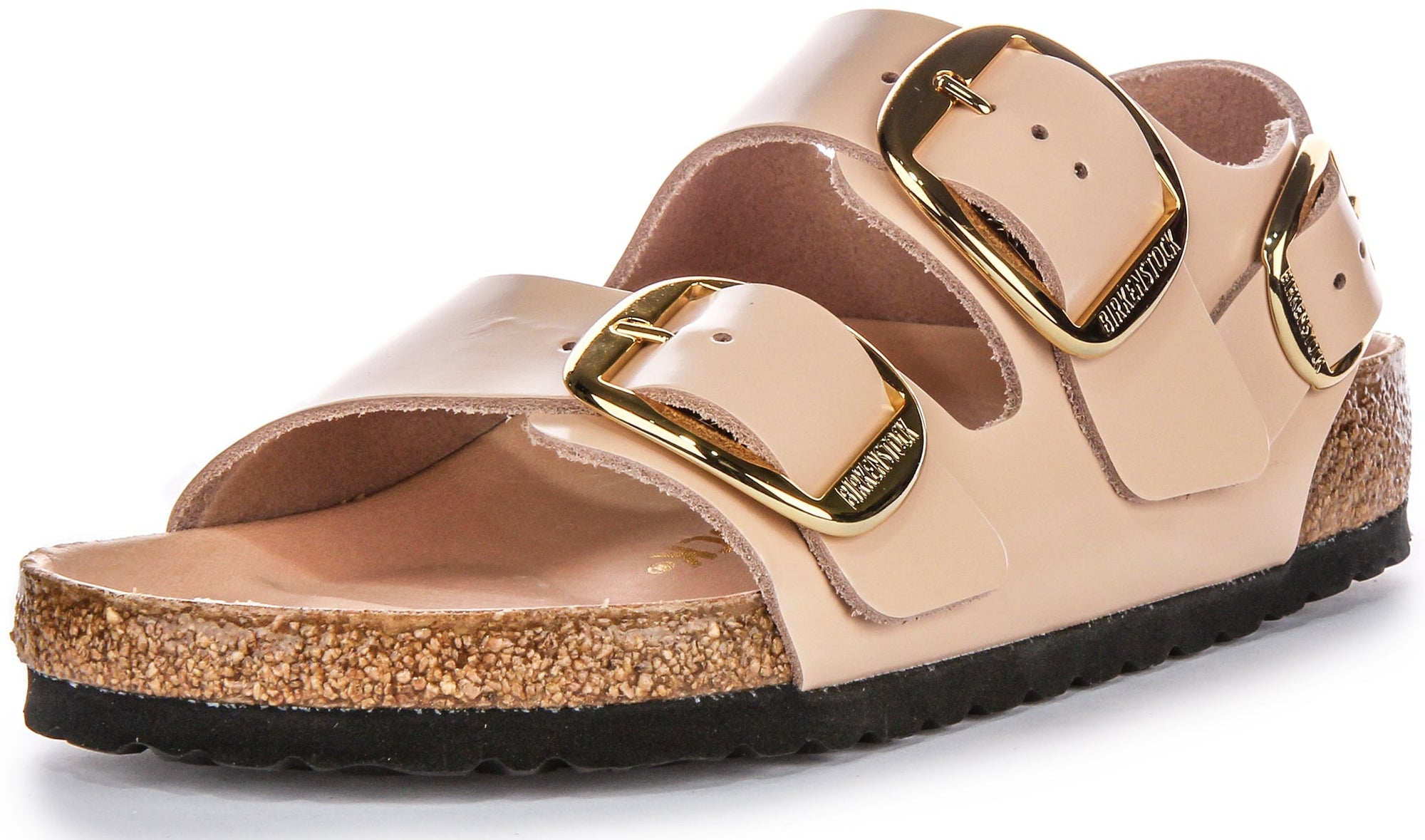 Sandali Birkenstock Milano Big Buck Elegant Pin in pelle beige