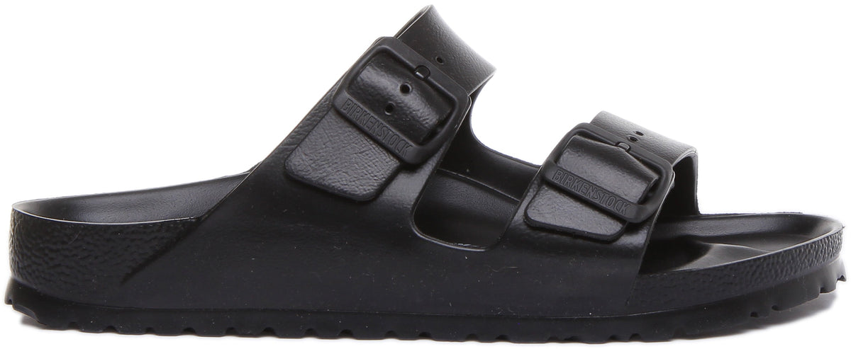 Sandalia Birkenstock Arizona EVA de doble tira para mujer en negro