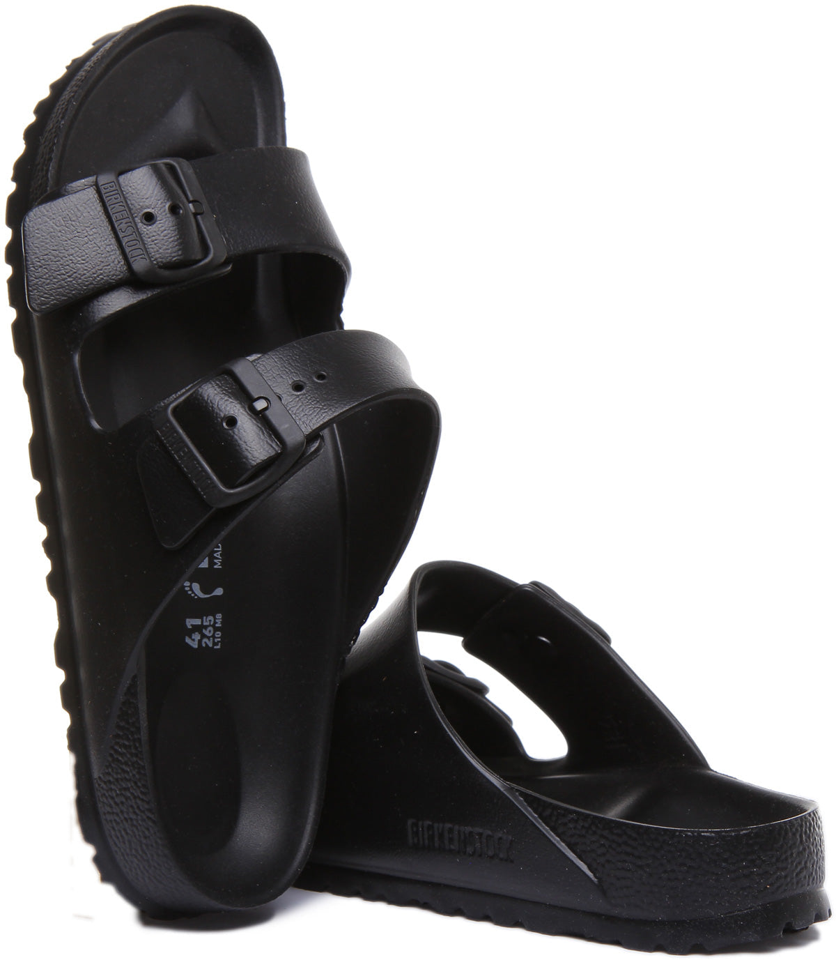 Birkenstock Arizona EVA Sandalen met dubbele band voor dames in zwart