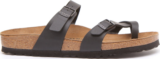 Birkenstock Mayari sandal med remmar i nubuckläder för kvinnor i svart