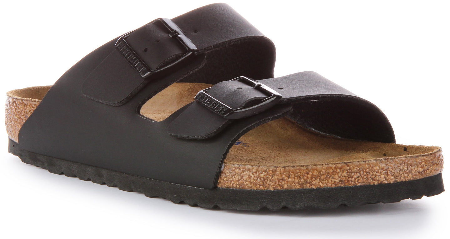 Birkenstock Arizona Sandale Birko Flor à double lanière poure en noir