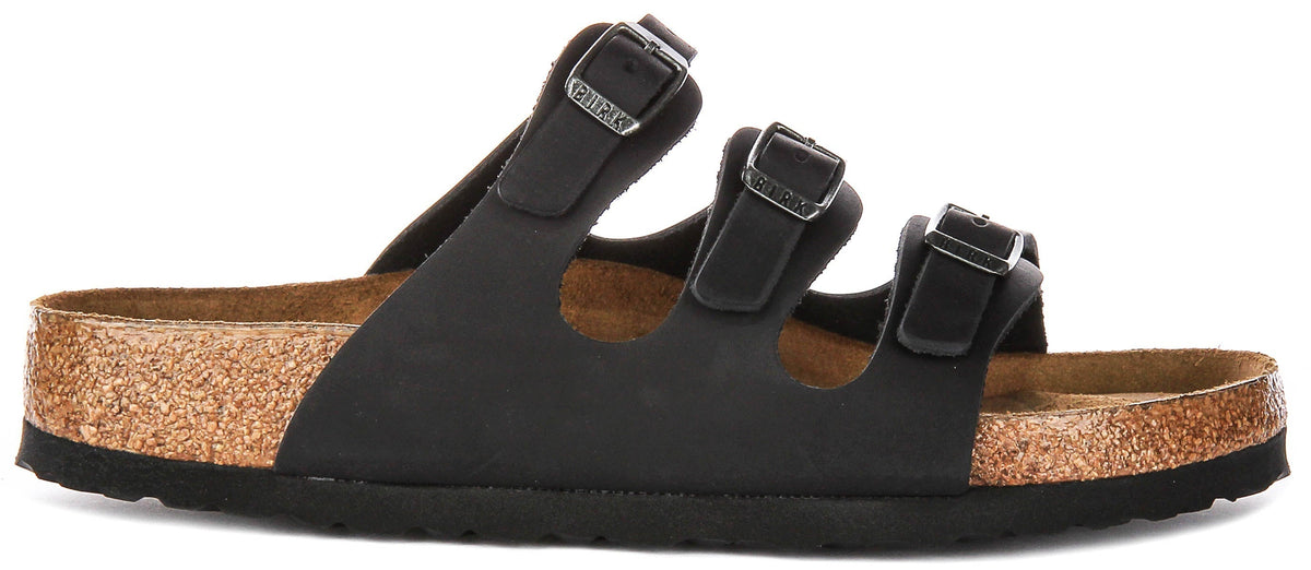 Birkenstock Florida Comfort Zool Zwart | Normale Pasvorm