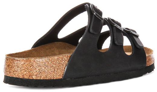 Birkenstock Florida Comfort Zool Zwart | Normale Pasvorm