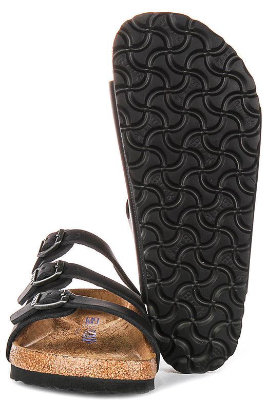 Birkenstock Florida Comfort Zool Zwart | Normale Pasvorm