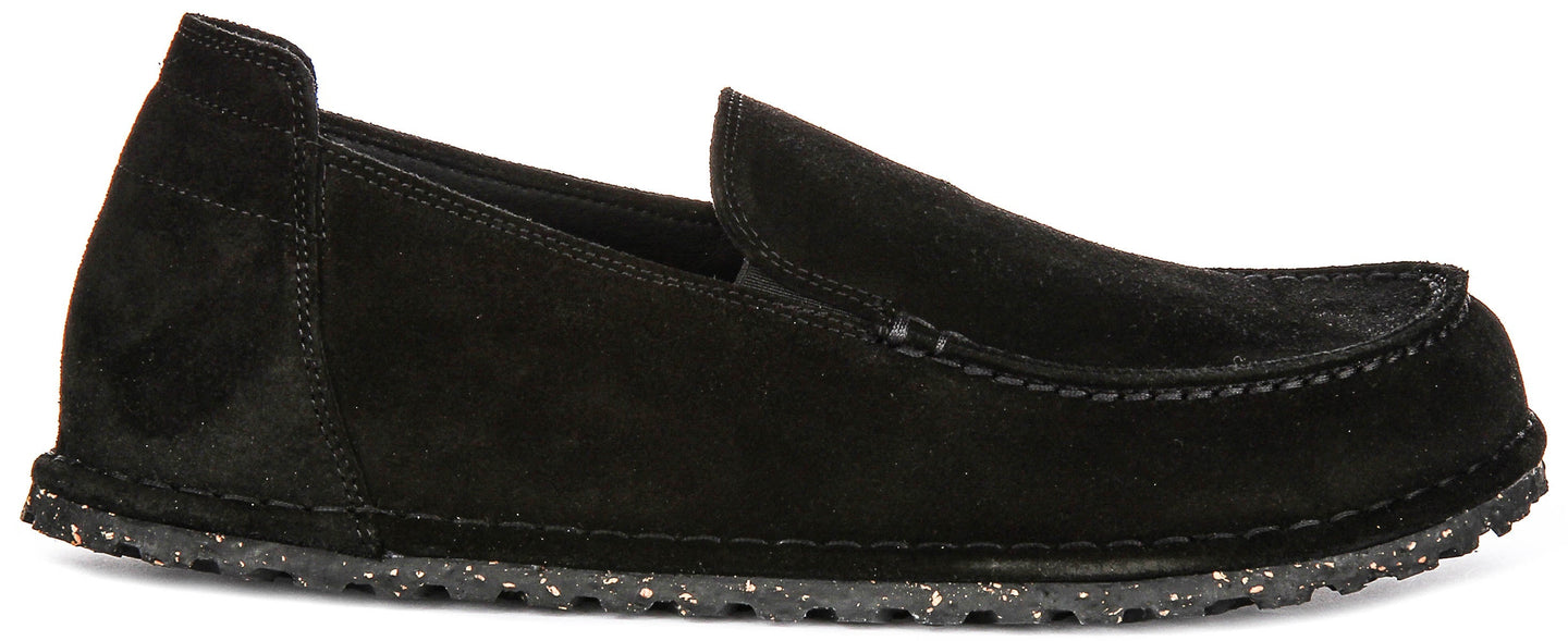 Birkenstock Utti Suede In Black | Regular Fit