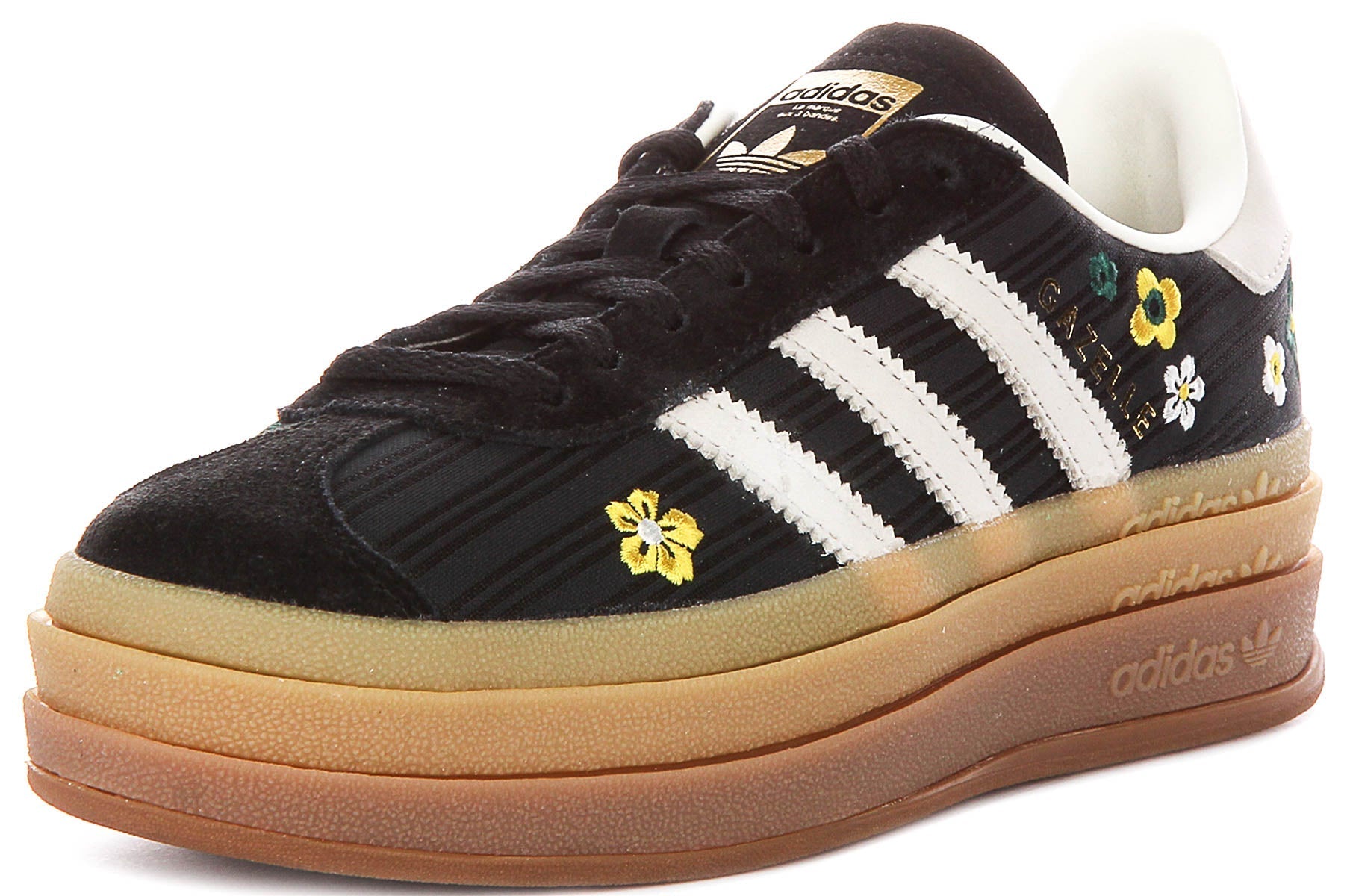 Adidas Gazelle Bold X Liberty Colab In Zwart Wit Voor Dames