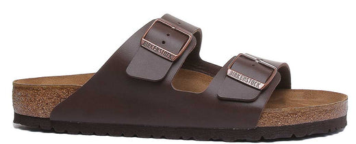 Birkenstock Arizona sandale à semelle en liège Birko Flor marron à 2 brides pour femmes
