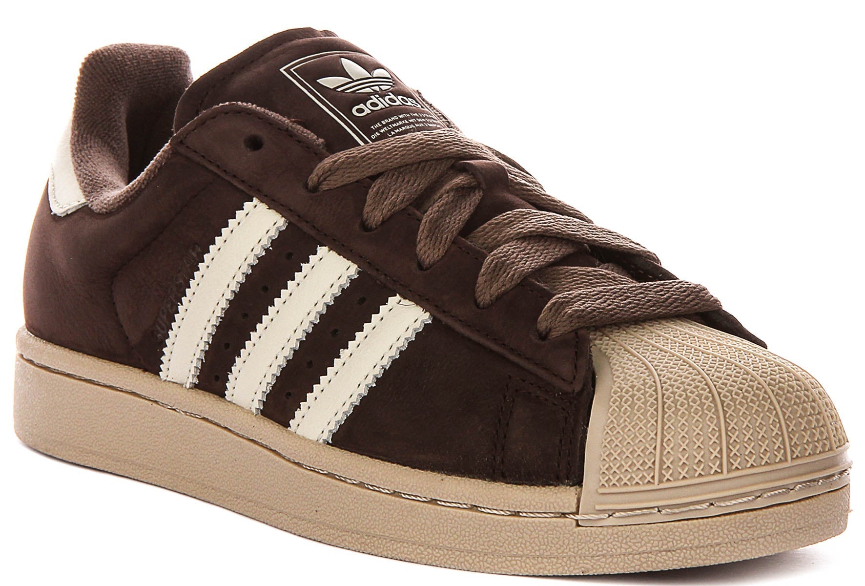Adidas Superstar II In Brown Beige