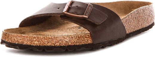 Birkenstock Madrid Bs in Donkerbruin | Smalle Pasvorm