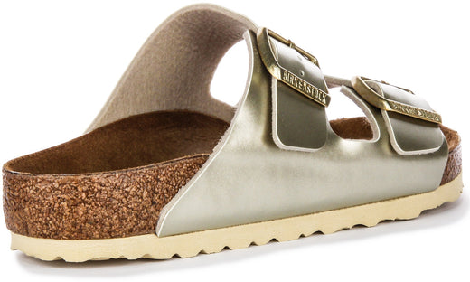 Birkenstock Arizona Kids BS in Oro Metallico per Ragazzi