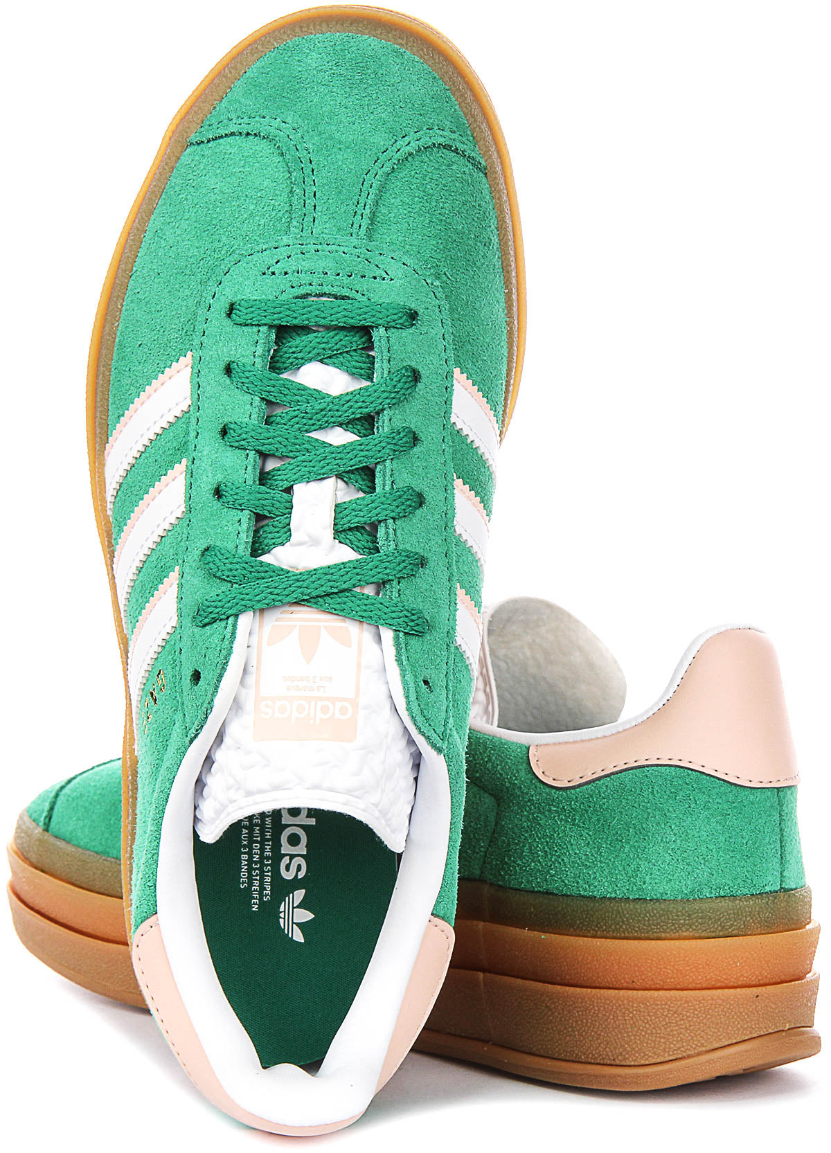 Adidas Gazelle Bold J In Green For Junior