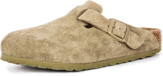 Birkenstock Boston Bs en kaki | coupe régulière