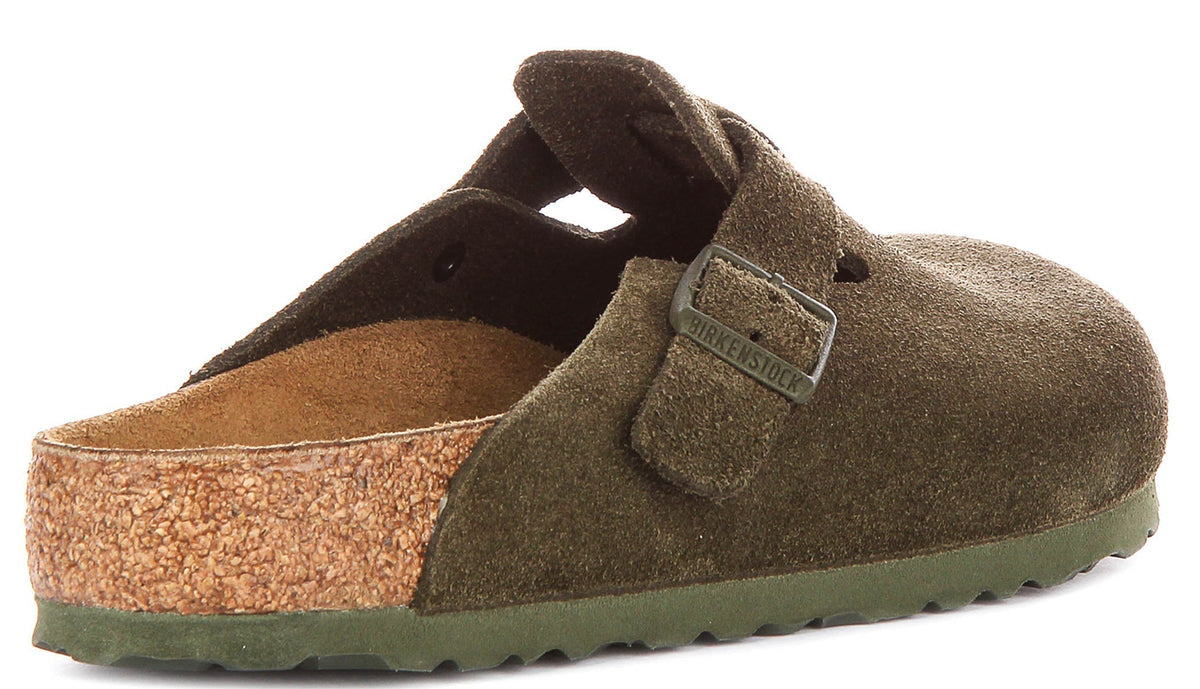 Birkenstock Boston Bs en Verde Caqui | Ajuste Regular