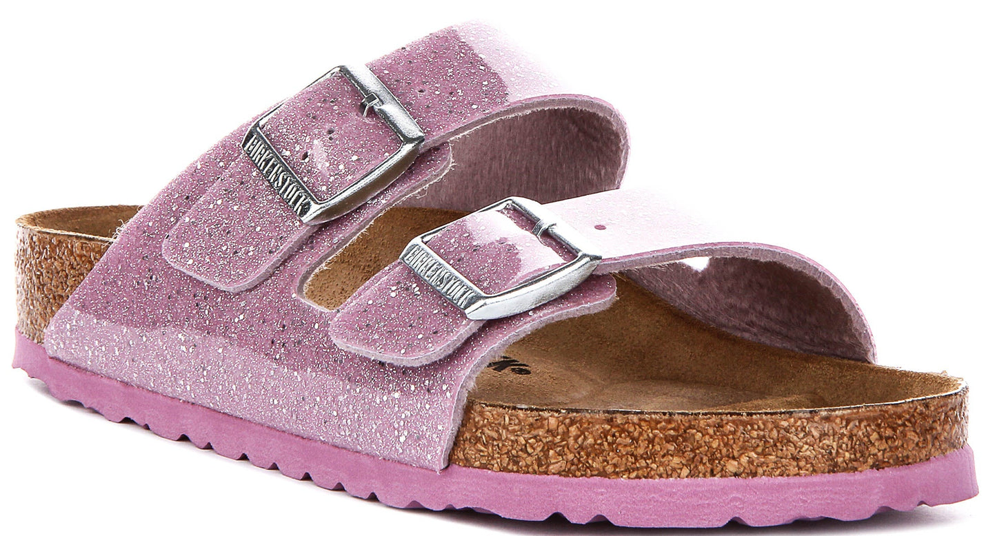 Birkenstock Arizona Kids Bs In Lavender For Juniors | Regular Fit