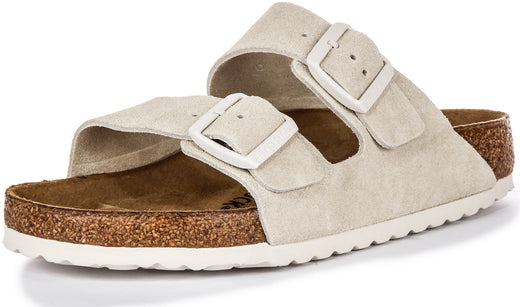 Birkenstock Arizona Bs Suède en Gris Clair | Coupe Standard