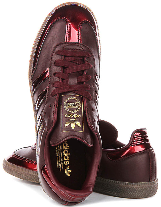 Adidas Samba OG W In Maroon Metalic For Women