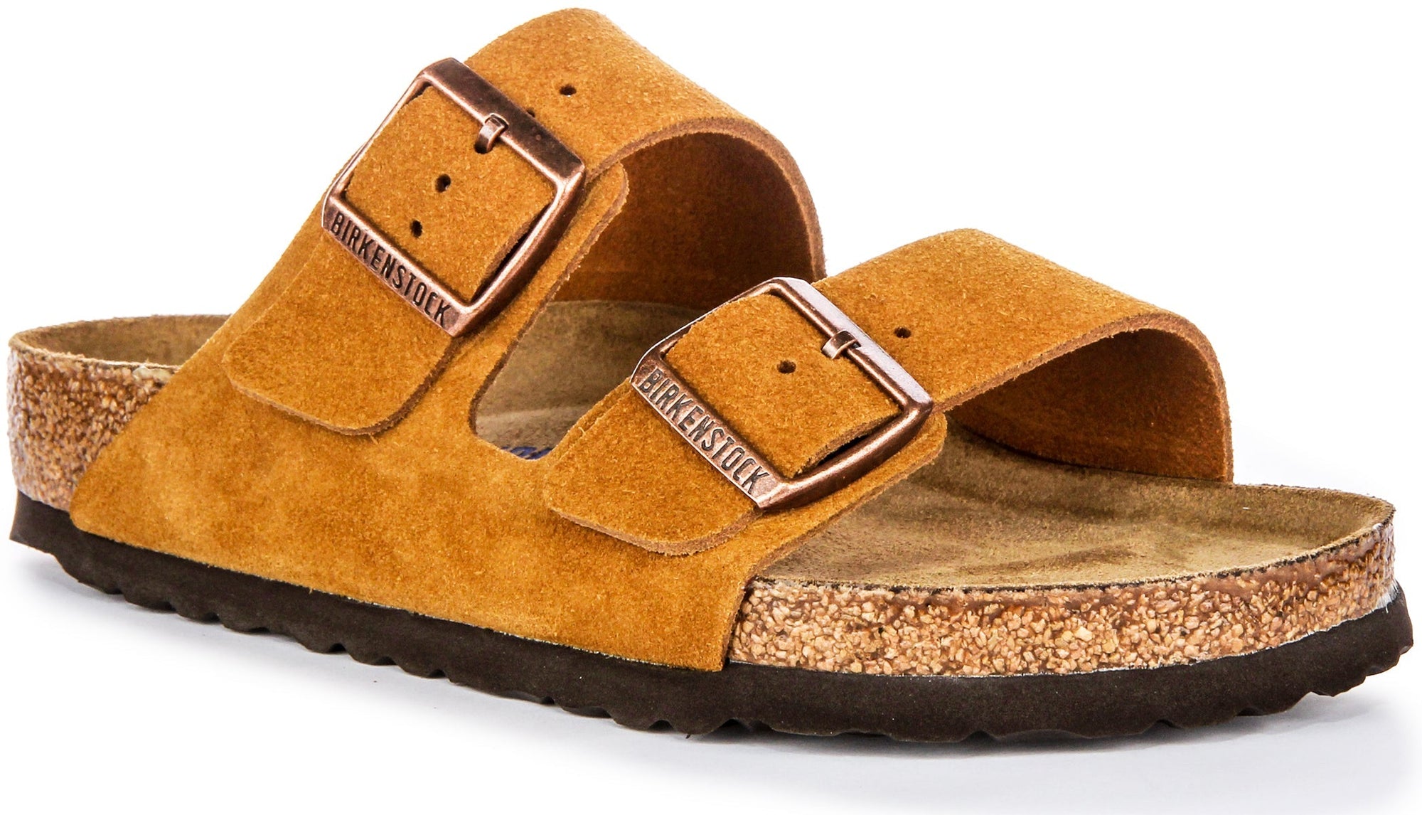 Birkenstock Arizona Soft Footbed en mink | coupe régulière