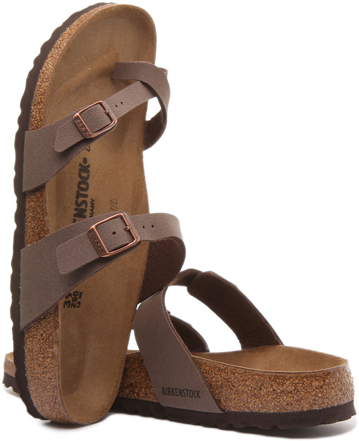 Birkenstock Mayari Sandales à lanières Birko Flor pour femmes en moca