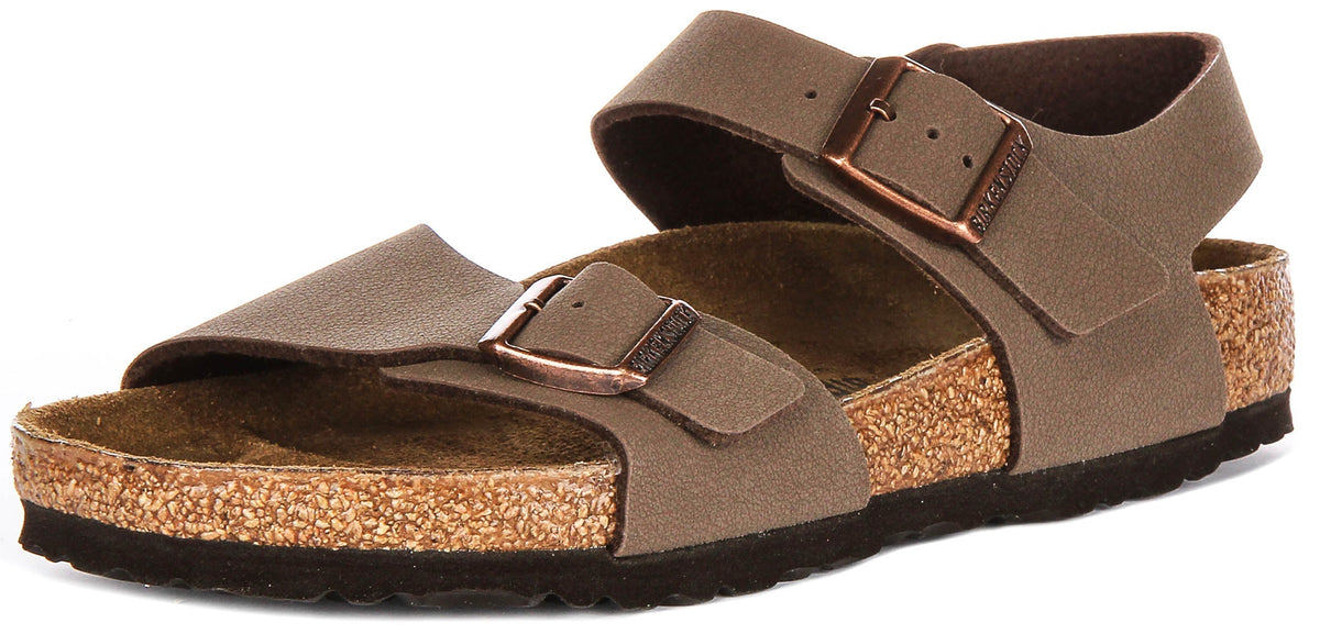 Birkenstock New York Kids en Moka pour Juniors