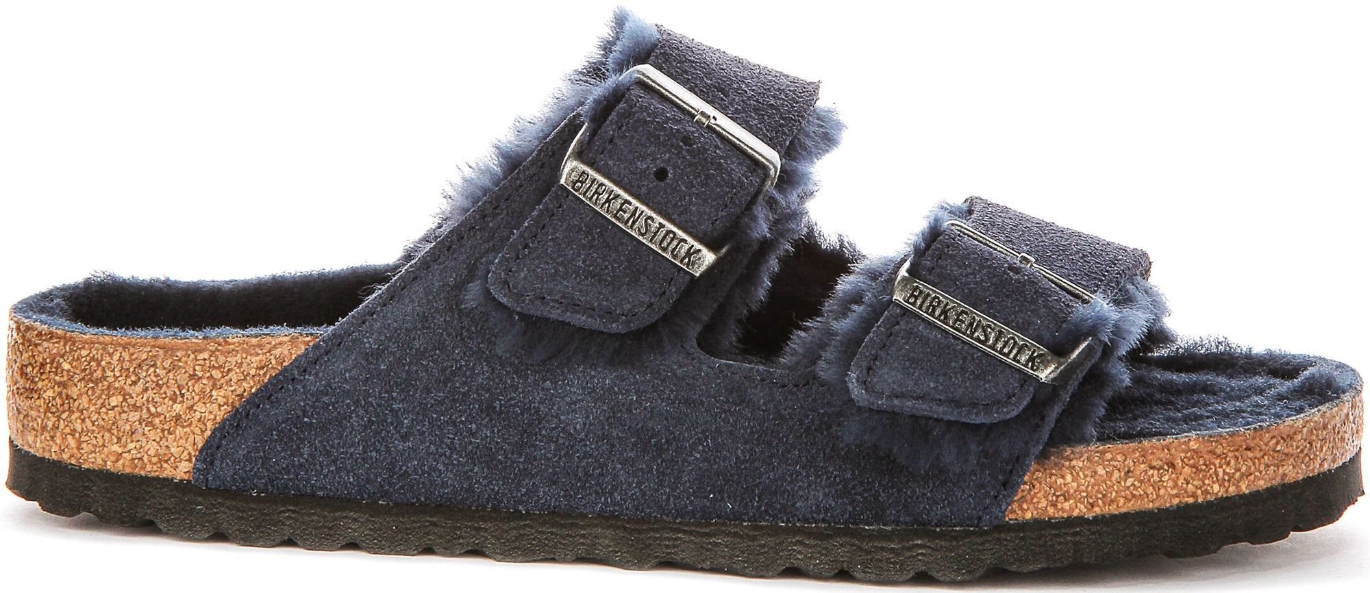 Birkenstock Arizon Shearling in Blu Navy per Donna | Vestibilità Regolare