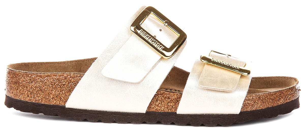 Birkenstock Sydney Cushion in Parelwit voor Dames | Normale Pasvorm