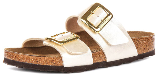 Birkenstock Sydney Cushion in Parelwit voor Dames | Normale Pasvorm