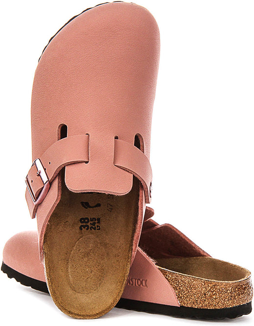 Birkenstock Boston Kids Bs in Roze voor Junioren | Smalle Pasvorm
