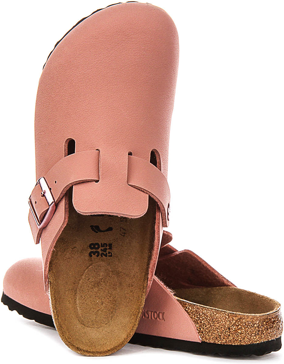 Birkenstock Boston Kids Bs in Roze voor Junioren | Smalle Pasvorm