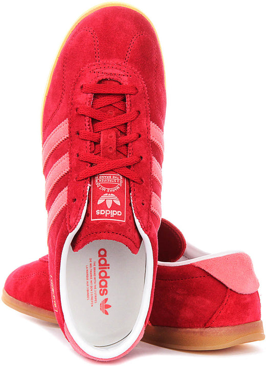 Adidas Gazelle Lo Pro In Red White For Women