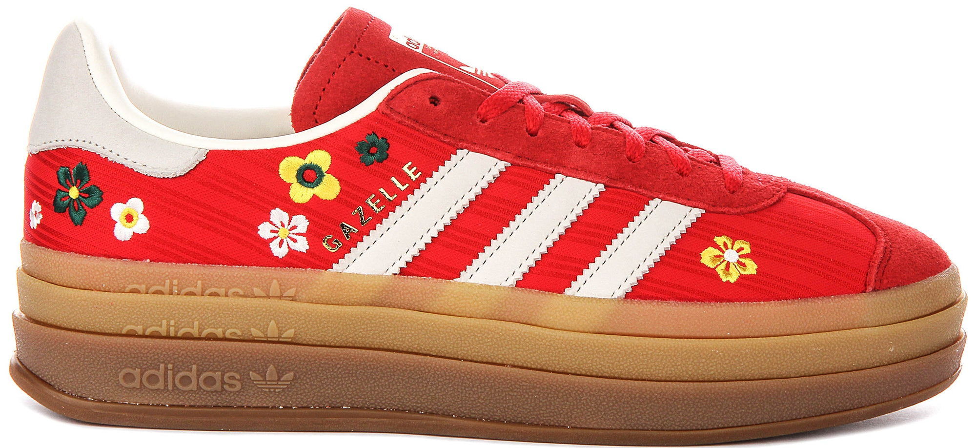 Adidas Gazelle Bold W X Liberty in Rood Wit voor Dames
