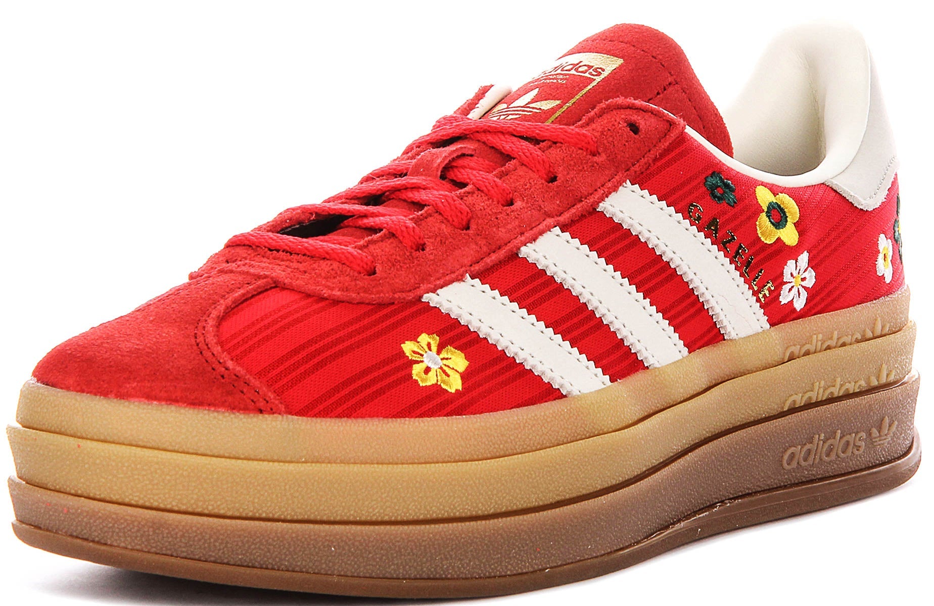 Adidas Gazelle Bold W X Liberty in Rood Wit voor Dames