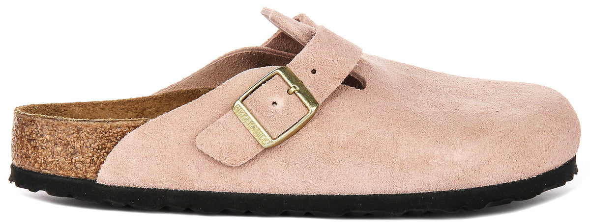 Birkenstock Boston BS in Roze voor unisex