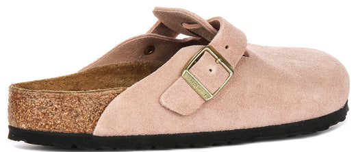 Birkenstock Boston Bs en Rose pour Unisexe