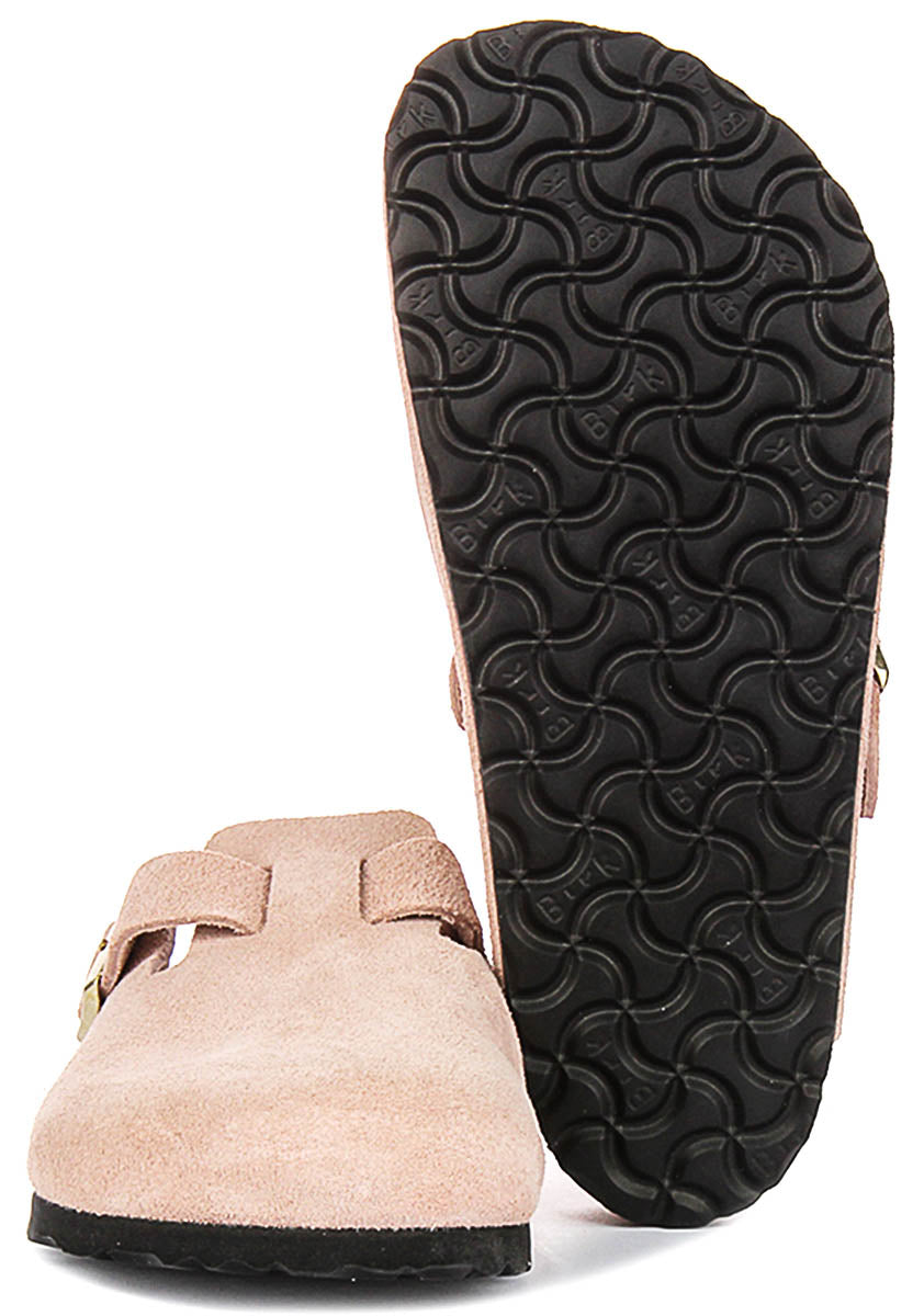 Birkenstock Boston BS in Roze voor unisex