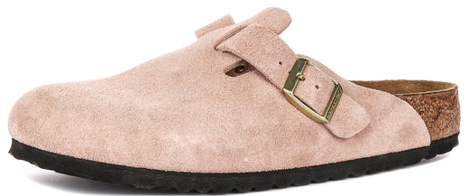Birkenstock Boston BS in Roze voor unisex