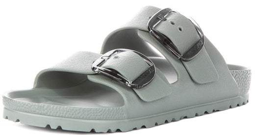 Birkenstock Arizona Big Buckle Eva In Sage Green For Women | Narrow Fit