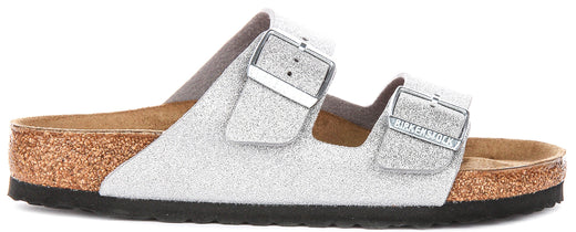 Birkenstock Arizona BS i Silvermetallic | Normal passform