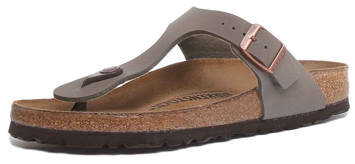 Birkenstock Gizeh sandale pour femmes Birko Flor style string pierre