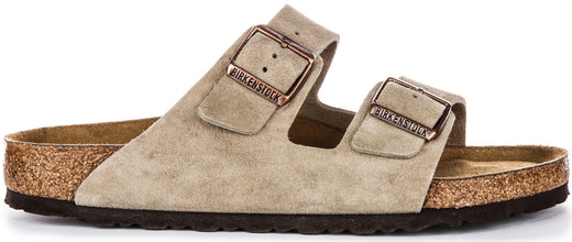 Birkenstock Arizona con suela suave en topo