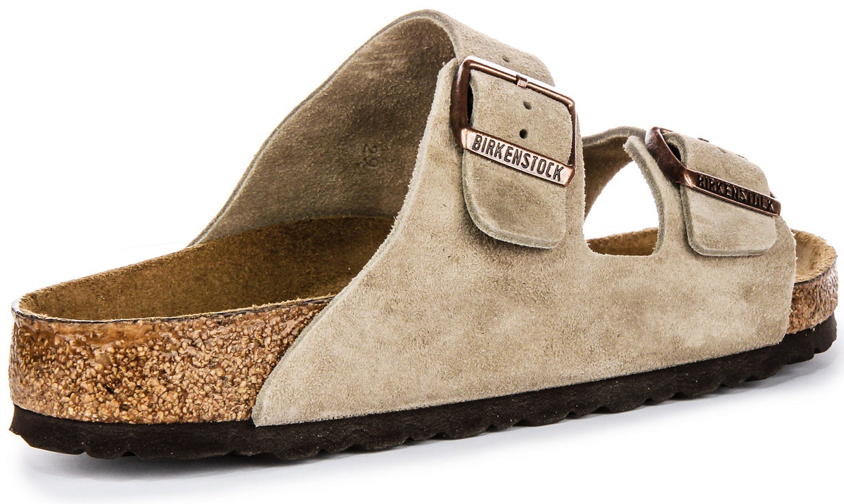 Birkenstock Arizona con suela suave en topo
