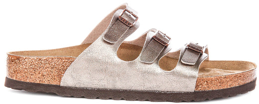 Birkenstock Florida Bs In Taupe | Regular Fit