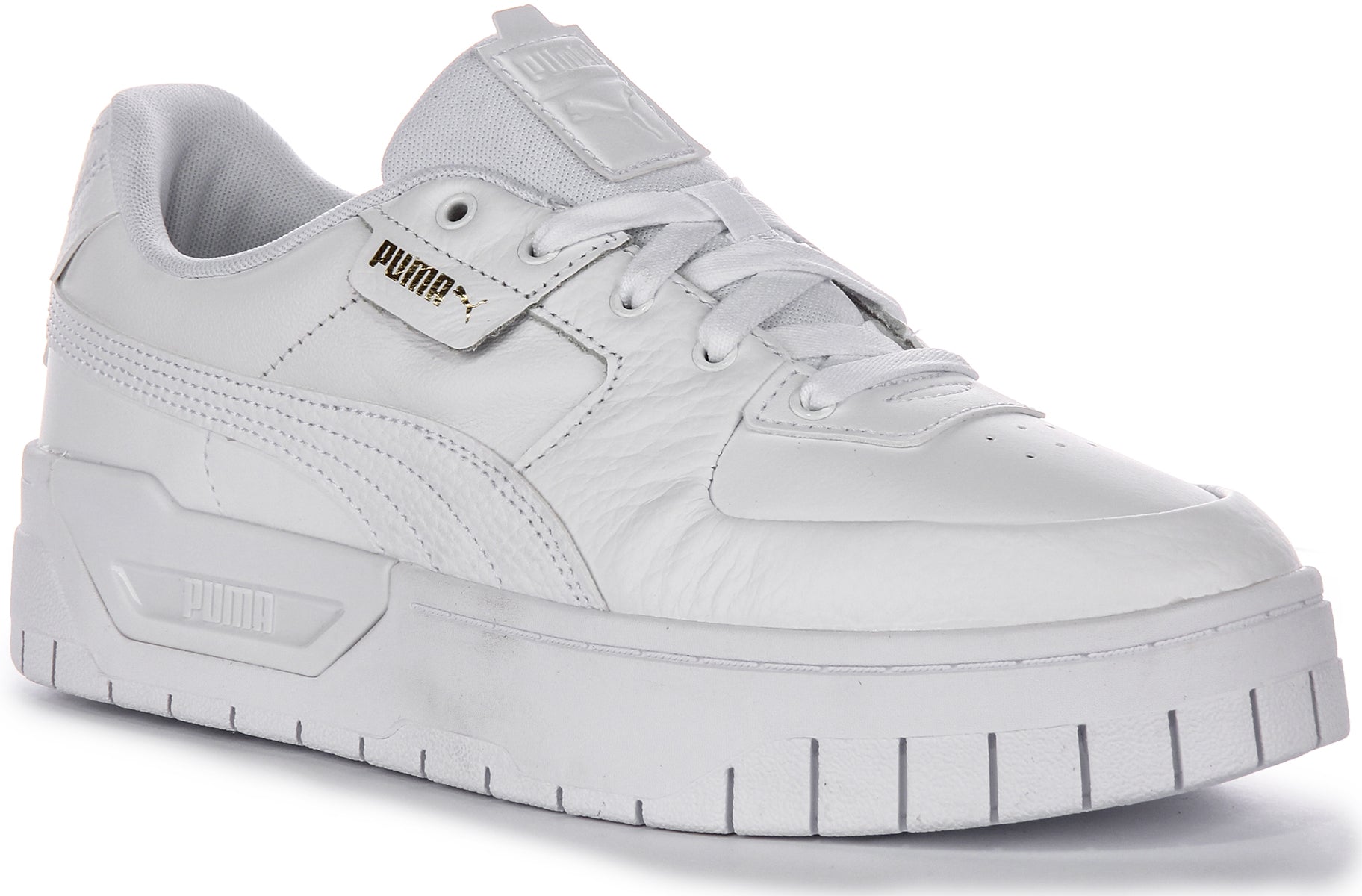 Puma Cali Dream Baskets Femme en Cuir Blanc Modèle à Lacets Classique