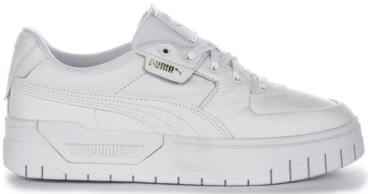 Puma Cali Dream Zapatillas para Mujer en Cuero Blanco Modelo Clásico con Cordones