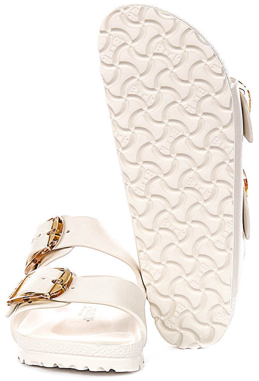 Birkenstock Arizona Eva Stor Spänne i Vitt | Smal Passform