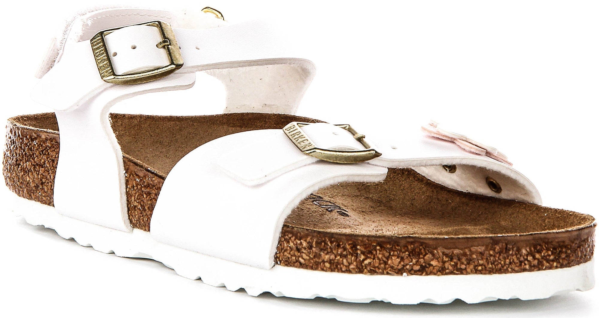 Birkenstock Rio Kids In White For Juniors | Regular Fit