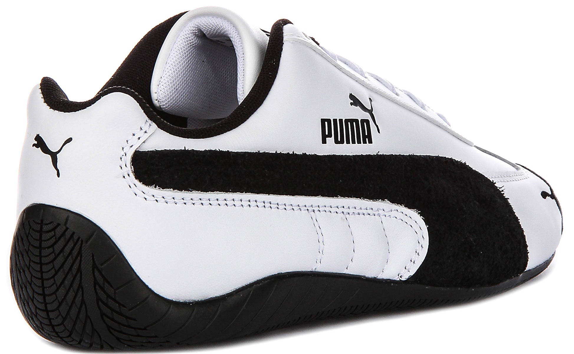 Puma Speedcat Leather In White Black For Unisex