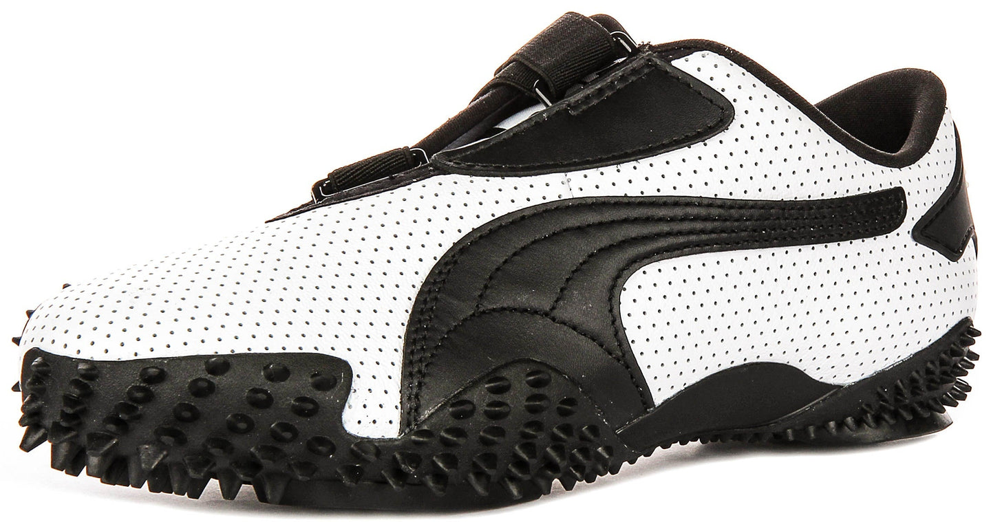 Puma Mostro Perf In White Black